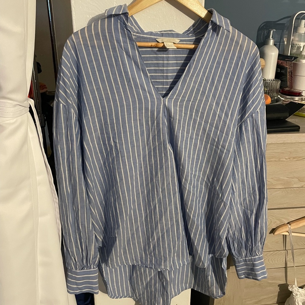 Boyfriend fit linen shirt